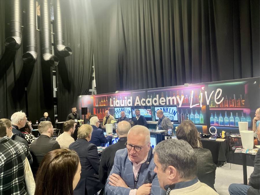 Crowds gathered at the Liquid Academy Live stage